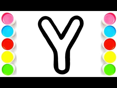 How To Draw Alphabet Y Easy drawing for kids and toddler #drawing #alphabet    