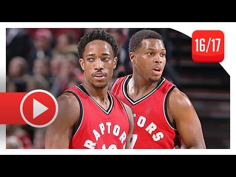DeMar DeRozan & Kyle Lowry Full Highlights vs Trail Blazers (2016.12.26) - 47 Pts, 17 Reb, SICK!