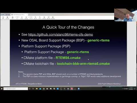 FSW 2022: Deploying NASA’s core Flight System on the RTEMS Real Time Operating System - Alan Cudmore