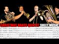 CHRISTMAS BRASS QUINTET "God Rest Ye Merry Gentleman". Sheet Music Play Along!