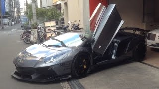 爆音!!エンジンスタートランボルギーニアヴェンタドールLB★PERFORMANCEinオートファクトリー仁LamborghiniAventadorLP700-4