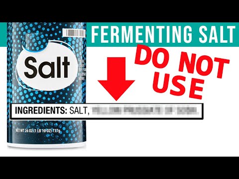 BEST FERMENTING SALT: Avoid this ingredient that will kill your fermentation!