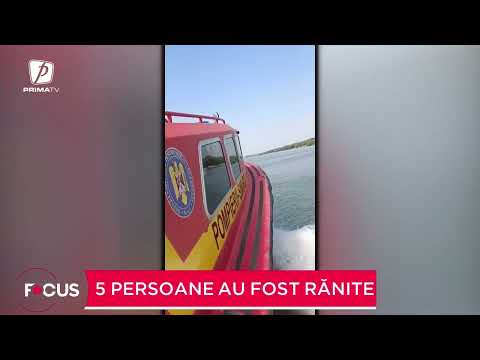 Aproape de tragedie în Deltă. O barcă, în care erau 12 persoane, s-a izbit de mal. Pilotul era băut