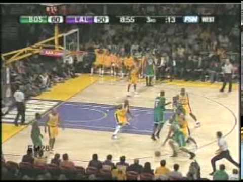 Los Angeles Lakers vs Boston Celtics 12/30/2007 Kobe Bryant 22 Points