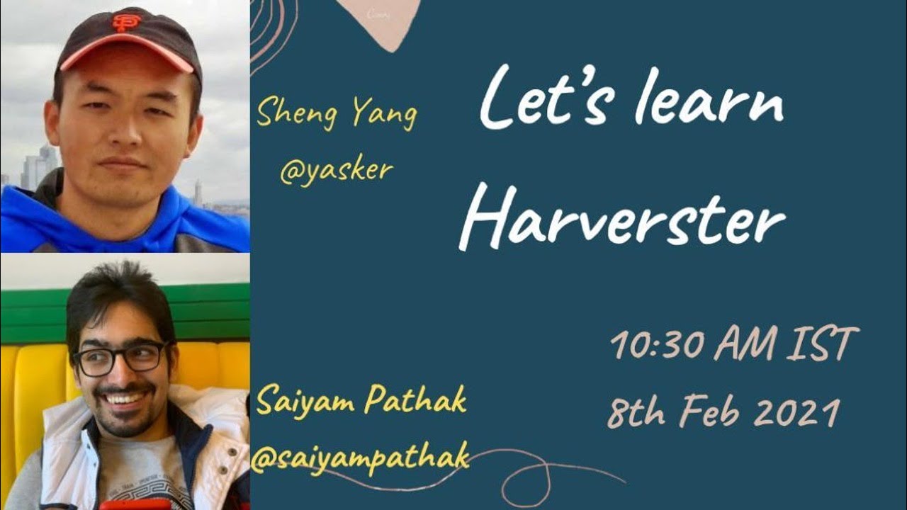 Let's Learn Harvester