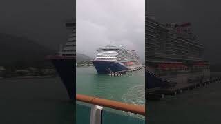 Cruising Out in the Rain! Leaving Carnival Mardi Gras Behind #shorts #cruise #travel