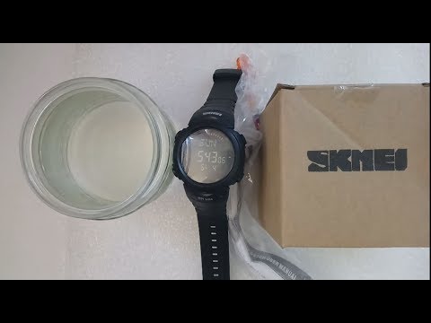 Часы Skmei 1231 с компасом, тест на водостойкость, настройка, инструкция на русском, обзор