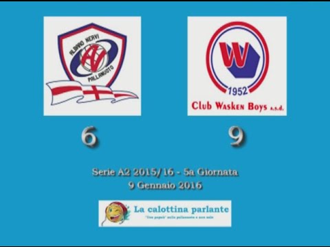 HILites Serie A2 2015/16 (5° Giornata) - Albaro Nervi vs. Club Wasken Boys 6-9