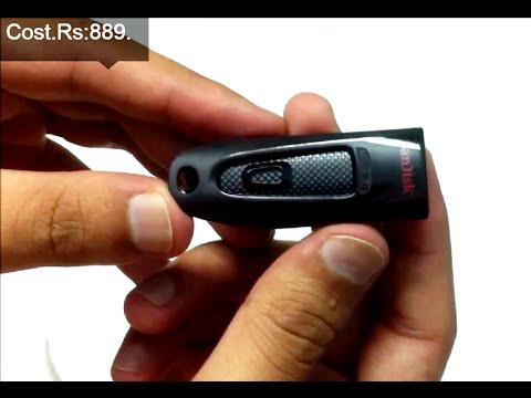 Sandisk ultra 32gb usb 3.0 pen drive unboxing and review