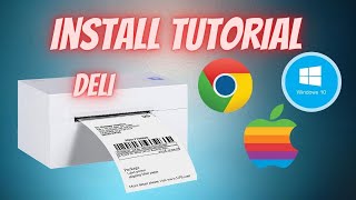 Deli DL-770D Thermal Printer Install and Driver Setup for Mac and Windows Step by Step