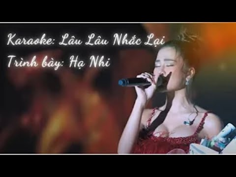 Karaoke - Lâu Lâu Nhắc Lại - Hà Nhi x Đỗ Hoài Nam l Dear Ocean