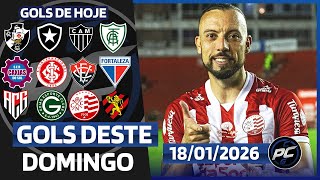 🥅 TODOS OS GOLS DOS ESTADUAIS DESTE DOMINGO 18/01/2026, GOLS DE HOJE, GOLS DA RODADA (COMPLETO)