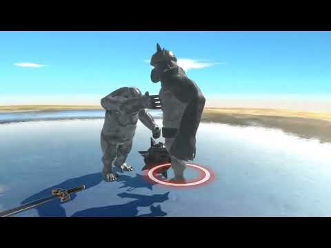 Goro the giant vs two mutant primates | animal revolt battle simulation | arbs test