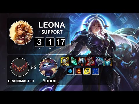 Support Leona vs Yuumi - LOL EUW Challenger Season 12 Patch 12.4