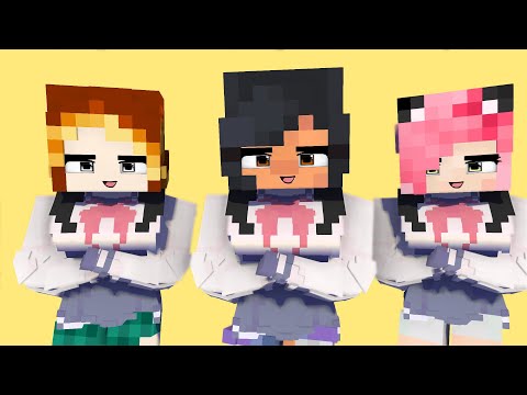 DARLING OHAYO SCHOOL APHMAU CREW SHUFFLE DANCE - MINECRAFT ANIMATION #shorts