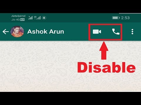 How To Disable Whatsapp Voice Calling And Video Calling In Android Mobile
