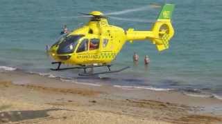 preview picture of video 'Air Ambulance beach patient evacuation - HIOWAA - See wowandnotsowow for more!'