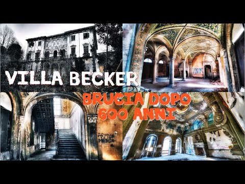 Villa Becker brucia, ha resistito per 600 anni la villa delle catacombe  è distrutta URBEX [4k]