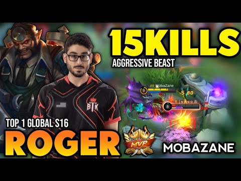 ROGER BEST BUILD 2022 | TOP 1 GLOBAL ROGER GAMEPLAY | MOBILE LEGENDS✓