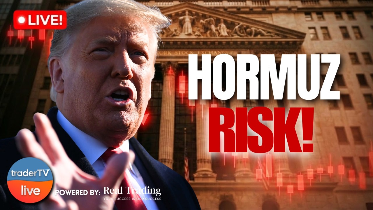 Hormuz Threat Shakes Markets 🫨 Oil Rips, Stocks Fall | $SPY $XOM Live