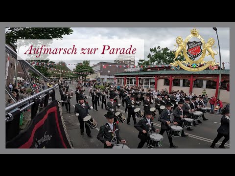 Bundesfanfarenkorps Neuss Furth 1952 e.V. - Aufmarsch zur Parade - Pfingsten 2024