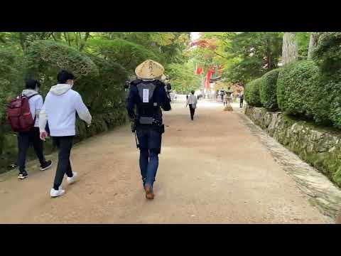 歩行支援ロボットを介して「こころ」を整える実証実験を高野山にて実施