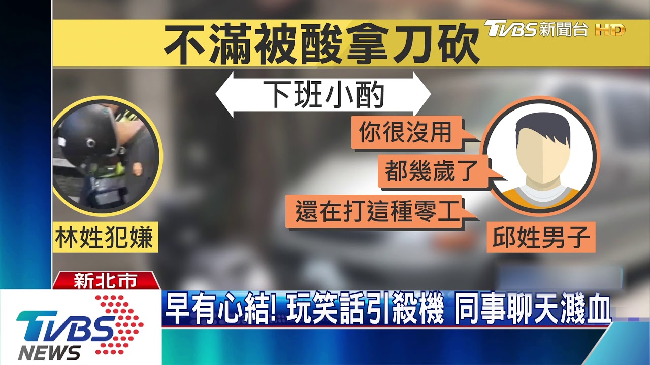 「你很沒用」！不滿遭同事嘲笑　竟持刀砍人