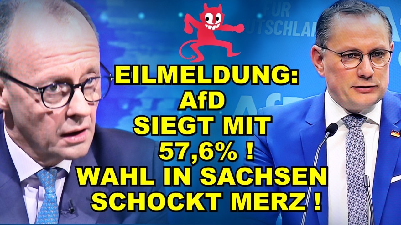 AfD 57,6%! SACHSEN-WAHL SCHOCKT Merz!