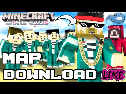 Squid game map download for MCPE | Squid game mod | All version support |