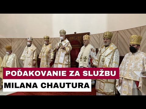 V Michalovciach ďakovali za 30 rokov biskupskej služby vladyku Milana Chautura CSsR