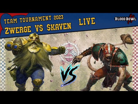 Das TEAM-TURNIER der Zwerge (Hamster) vs Skaven Blood Bowl 2 17.10.2023
