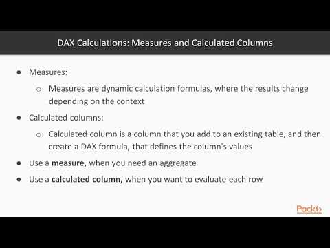 Enhancing Data Visualization Models in Power BI with DAX Overview of DAX | packtpub com