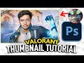 Valorant Veto Thumbnail Tutorial Photoshop