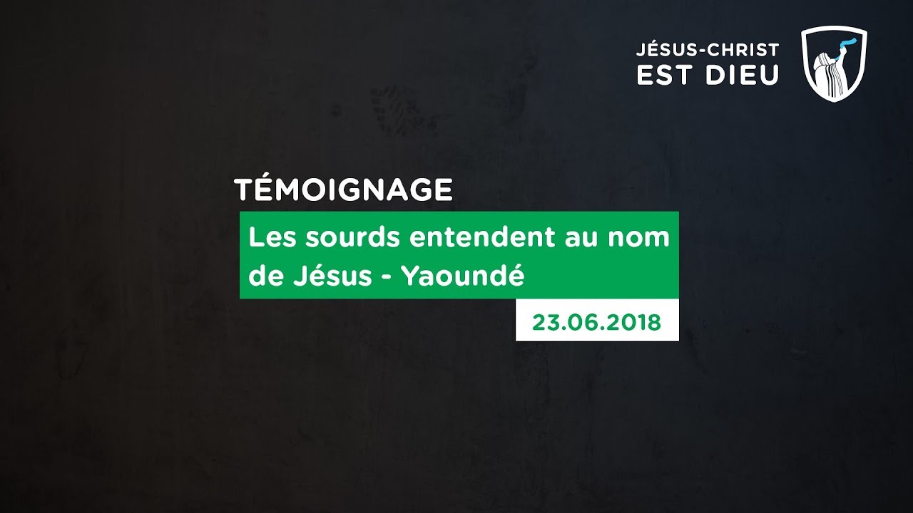 Thumbnail of video: Témoignage : Les sourds entendent au nom de Jésus
