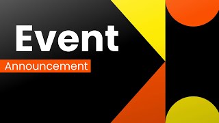 Event Announcement Video Template (Editable)