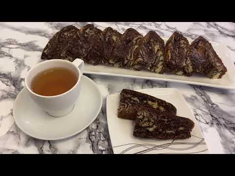 Zebra Sponge Cake Recipe کیک مرمری