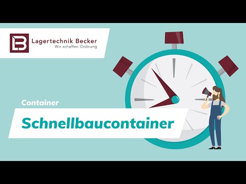 Der Schnellbaucontainer ist extrem schnell montiert, robust und in vielen Größen erhältlich