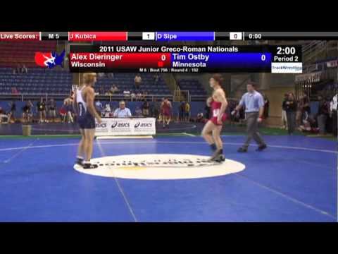 Junior Greco 152 - Alex Dieringer (WI) vs. Tim Ostby (MN)