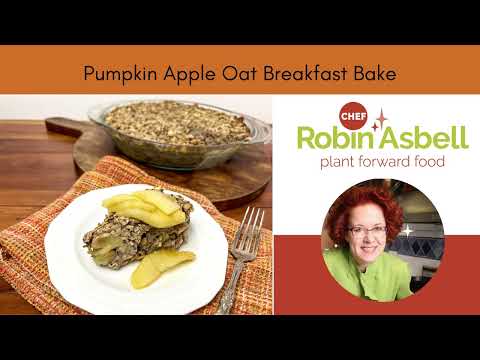 Pumpkin Apple Oat Bake-Meal Prep for a Week of Vegan Breakfasts!