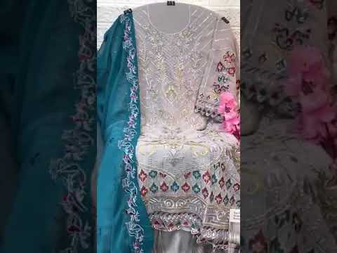 Hoor Tex H-34 Faux Georgette Wholesale Pakistani Suit – product video thumbnail