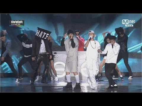 EPIK HIGH - '헤픈엔딩(HAPPEN ENDING)'(feat.YOO INNA) + 'BORN HATER'(feat.B.I,MINO,BOBBY) in MAMA 2014