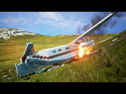 LUXURY SEA PLANE Made Completely Out of Legos Crashes! - Brick Rigs Workshop Creations - Gameplay