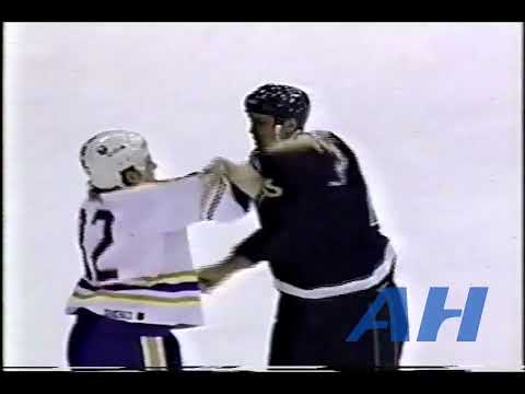 NHL Mar. 31, 1992 Minnesota North Stars v Buffalo Sabres (melee) Mark Tinordi v Rob Ray