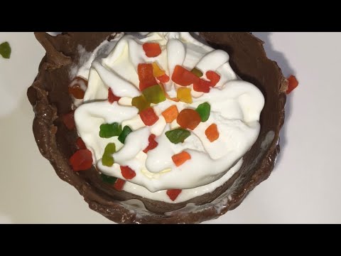 CHOCOLATE BOWL  RECIPE 😋 SHALINI KANU DREAM FOOD