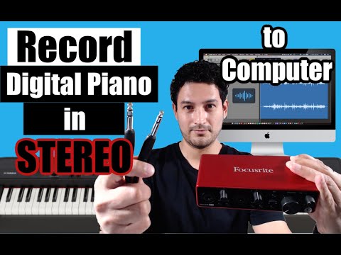 Record Digital Piano to computer in Stereo