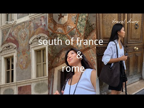 2 weeks in south of france & rome, girls trip, vintage shopping & food | vlog