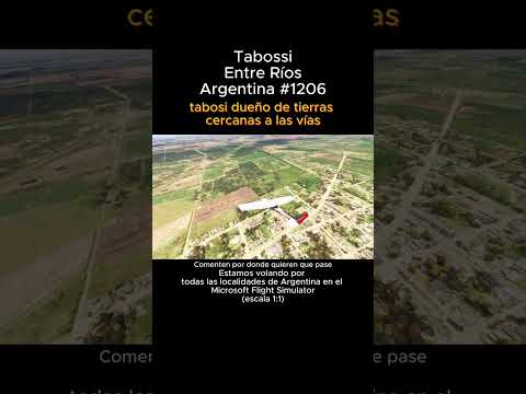 Tabossi, Entre Rios desde el Microsoft Flight Simulator #tabossi #entrerios #msfs #argentina