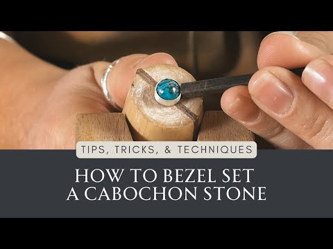 JEWELLERS TECHNIQUES | How to bezel set a cabochon gemstone