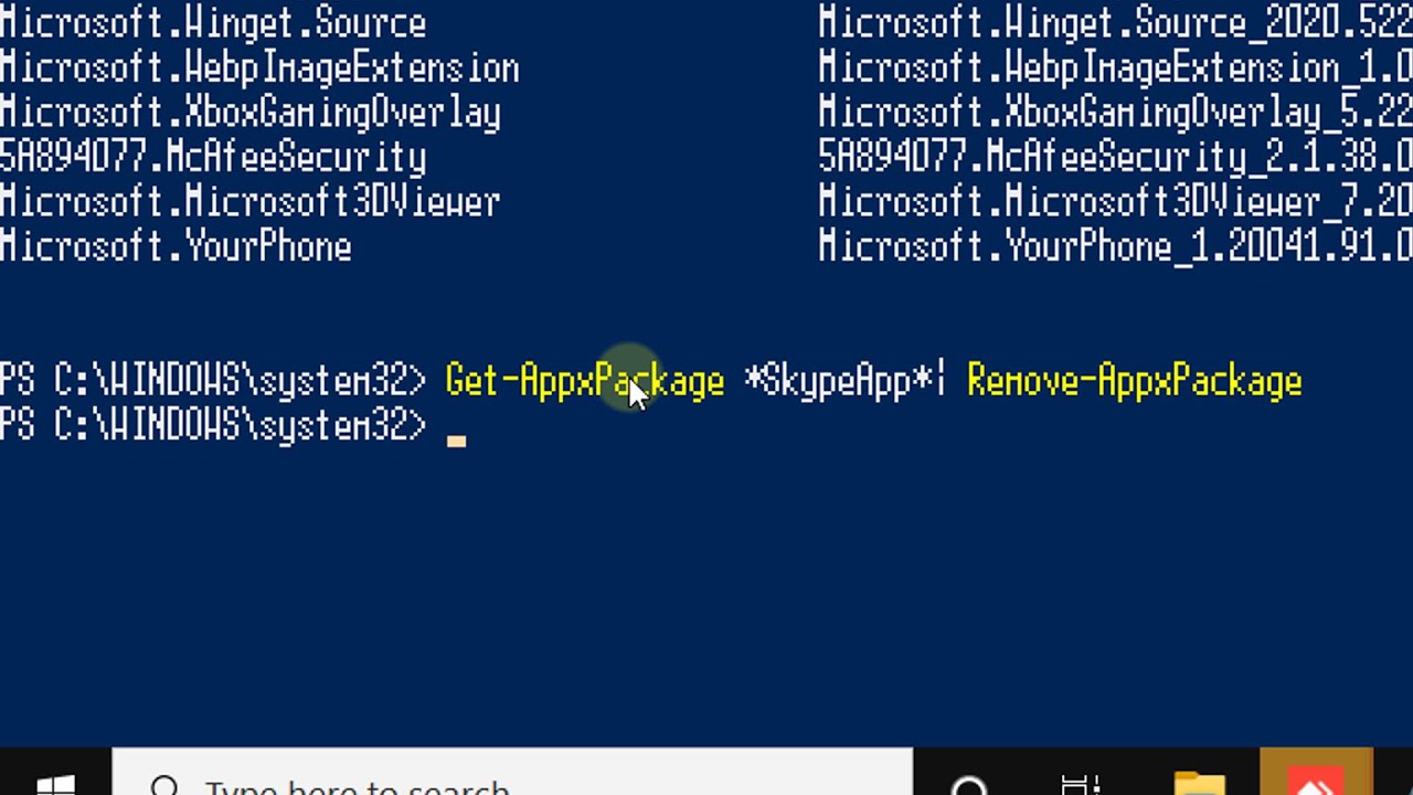 How do I remove all Windows 10 apps from PowerShell?