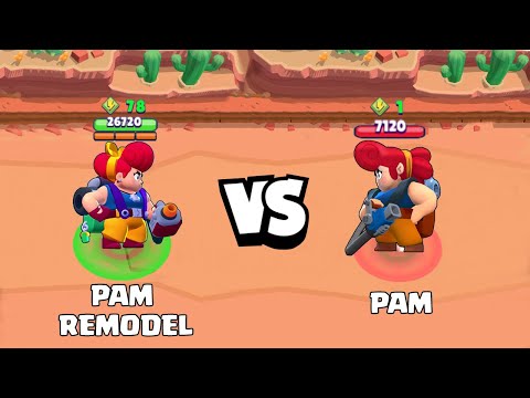PAM REMODEL VS PAM ! Brawl Stars Funny Moments & Fails & Win #147
